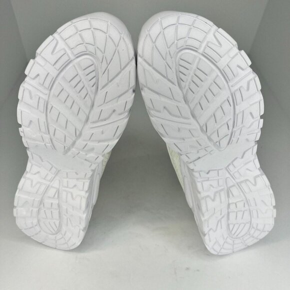 Womens Ivory Low Top Mesh Lace Up Athletic Sneakers Size 9 Running Shoes - Picture 8 of 10